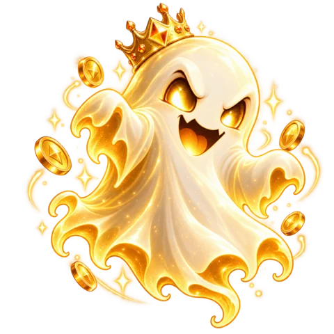 Golden Spirit, a glowing golden ghost